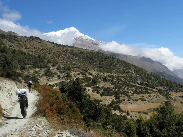 Pisang Peak View From Nawal Manang