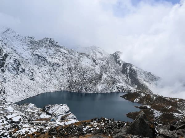 Snowy Gosainkunda Lake