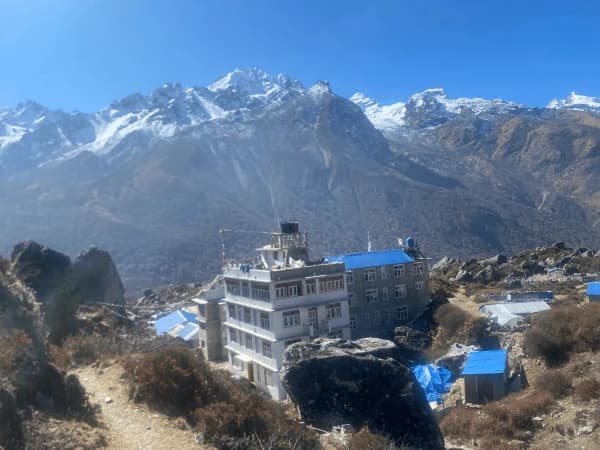 Teahouse With Langtang Mountain View