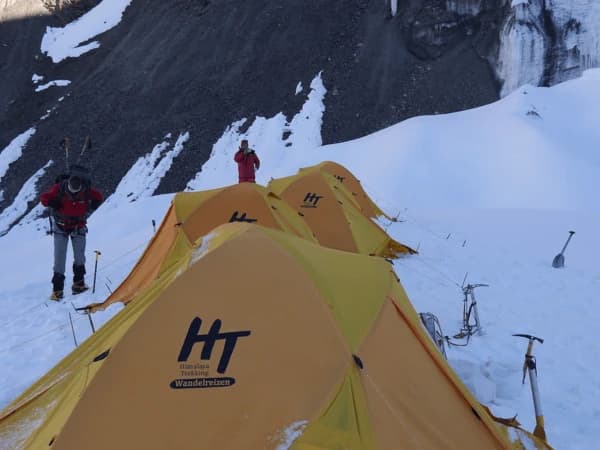 Tent Camp At Himlung Himal