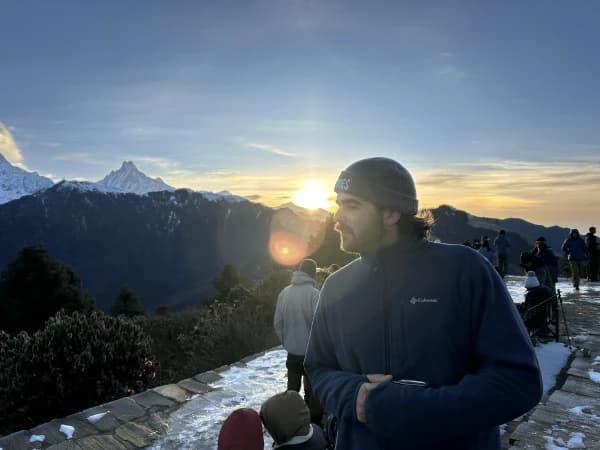 Trekkers Enjoying At Poon Hill Ghorepani