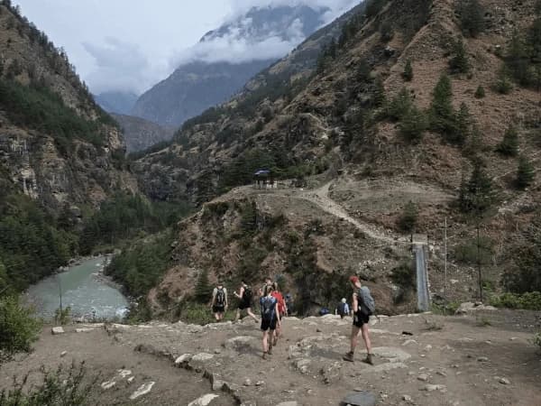 Trekking Group From Overland Trek Nepal For Manslu Trek