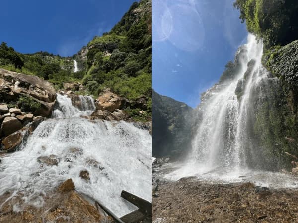 Water Fall And River View Of Manaslu Annapurna Circuit Trek