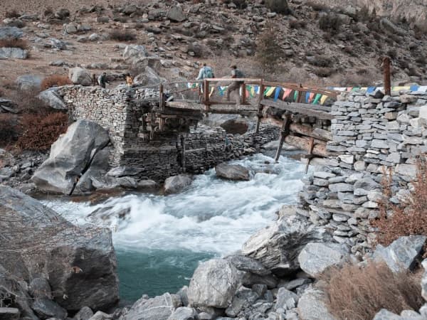 Wooden Bridge Of Humla