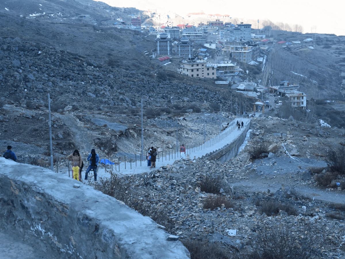 Travelers Heading To Muktinath Temple