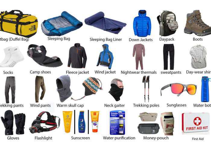 nepal trekking gear for trek
