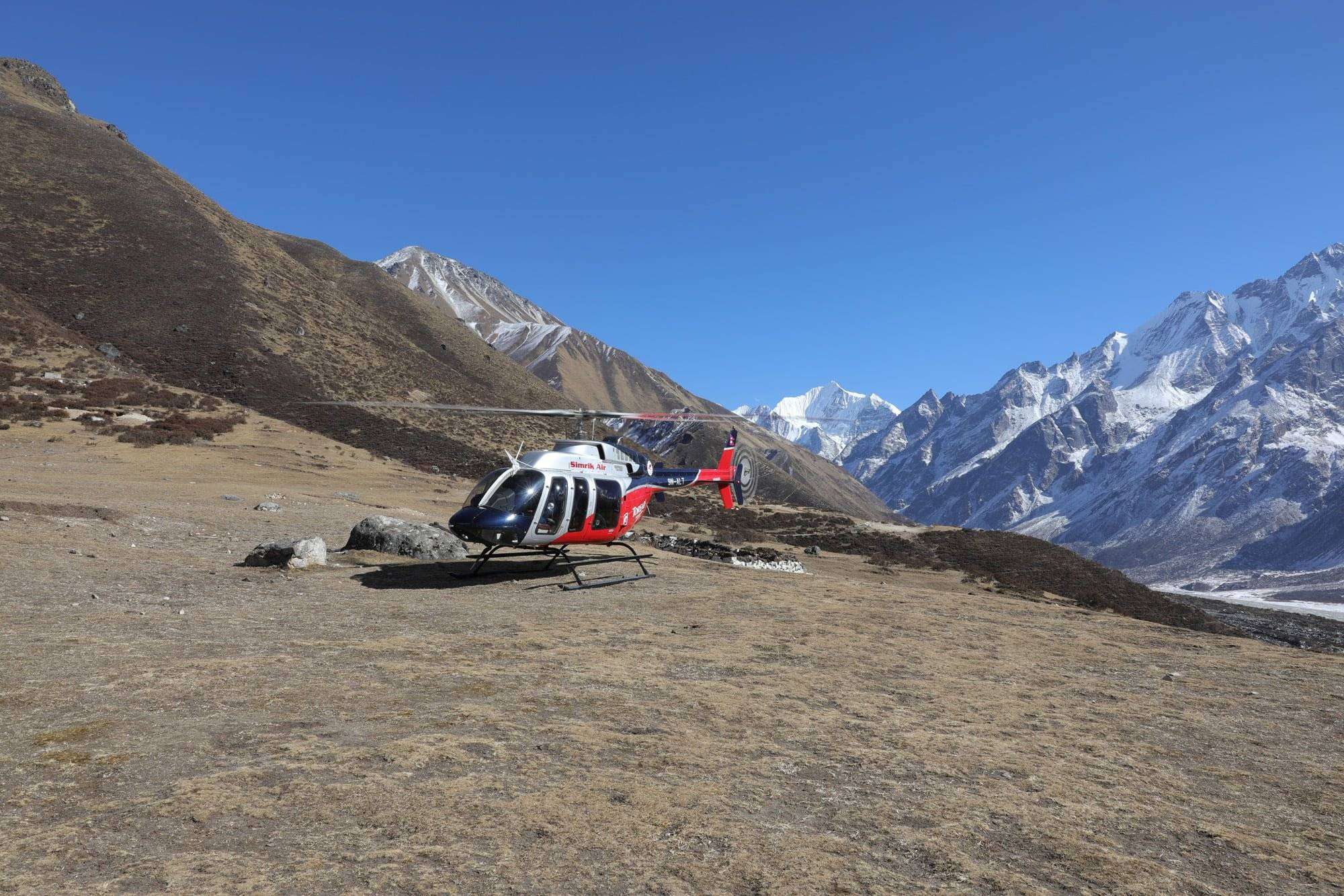 langtang heli tour in nepal