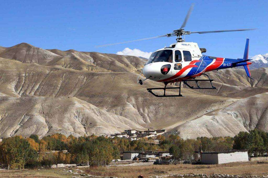 upper mustang helicopter tour, heli tour in nepal