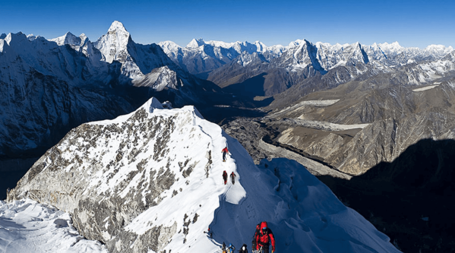 island peak climbing via Everest Base Camp Trek